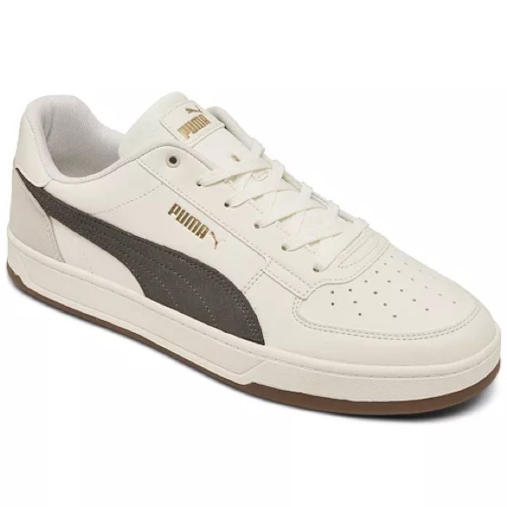 Puma Cream and Brown Men’s Casual Sneakers Size 10.5